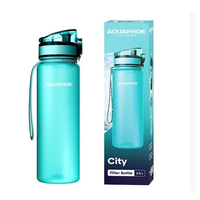 Aquaphor City filtering bottle, tritan, 500 ml, mint