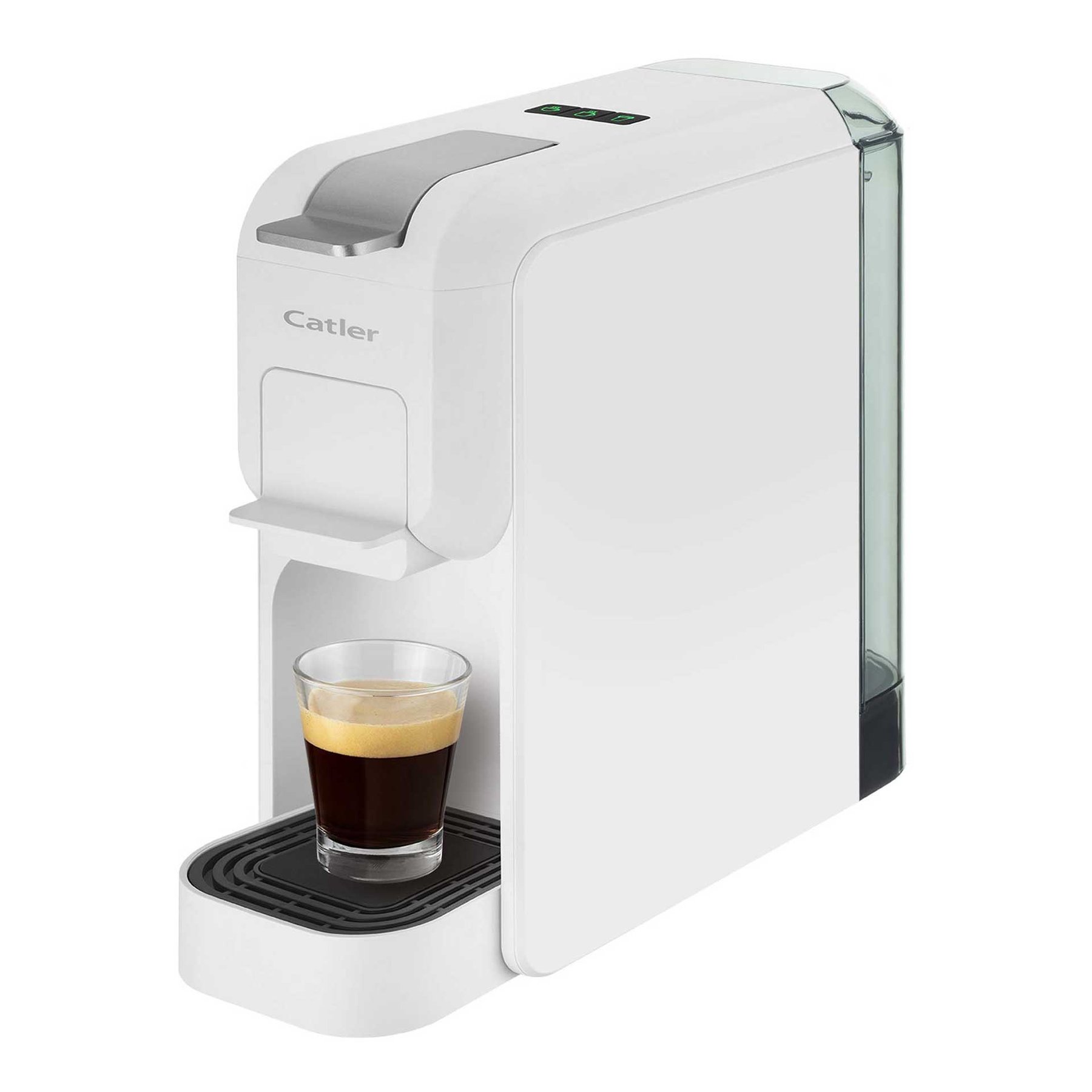Coffee machine Catler ES702, for capsules Dolce Gusto, Nespresso, Caffissimo, 1350 W, pressure of the pump 15 bar, white