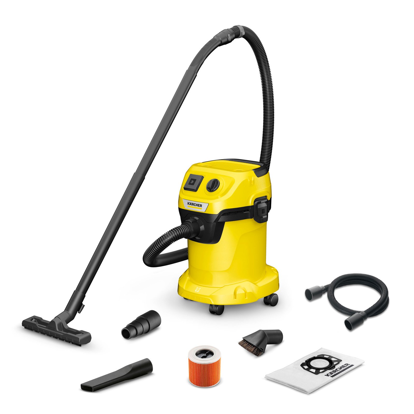 Vacuum cleaner Karcher 3 P V-17/4/20 Workshop, for dry and wet cleaning, 1000 W