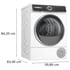 Сушилня Bosch WQH245B4BY, с термопомпа, серия 6, 9 kg