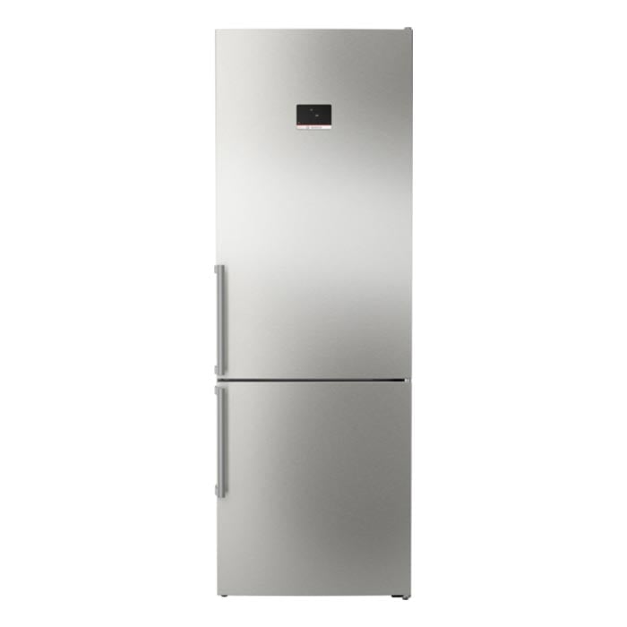 Refrigerator Bosch KGN49AICT, with freezer, No frost, 440 L, stainless steel
