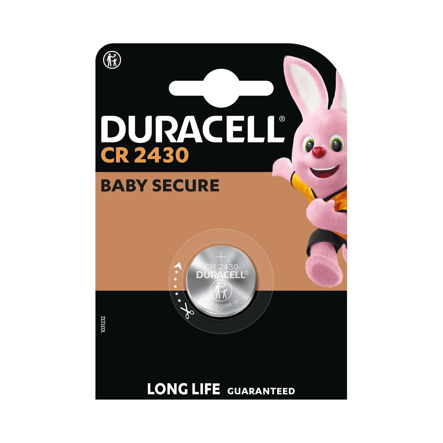 Lithium battery Duracell CR2430, 3 V