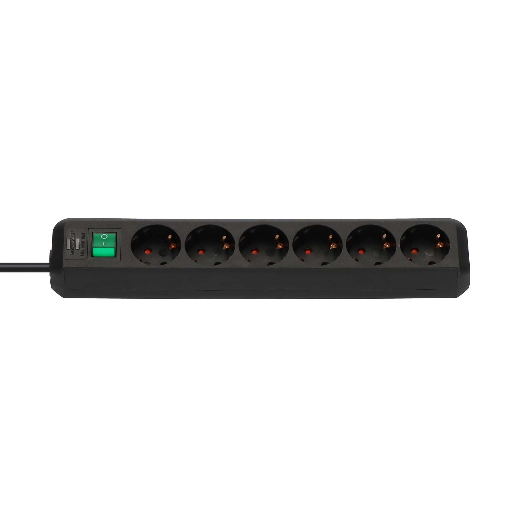 Power strip Brennenstuhl Eco-Line, 6 sockets, 1.5 m cable, black