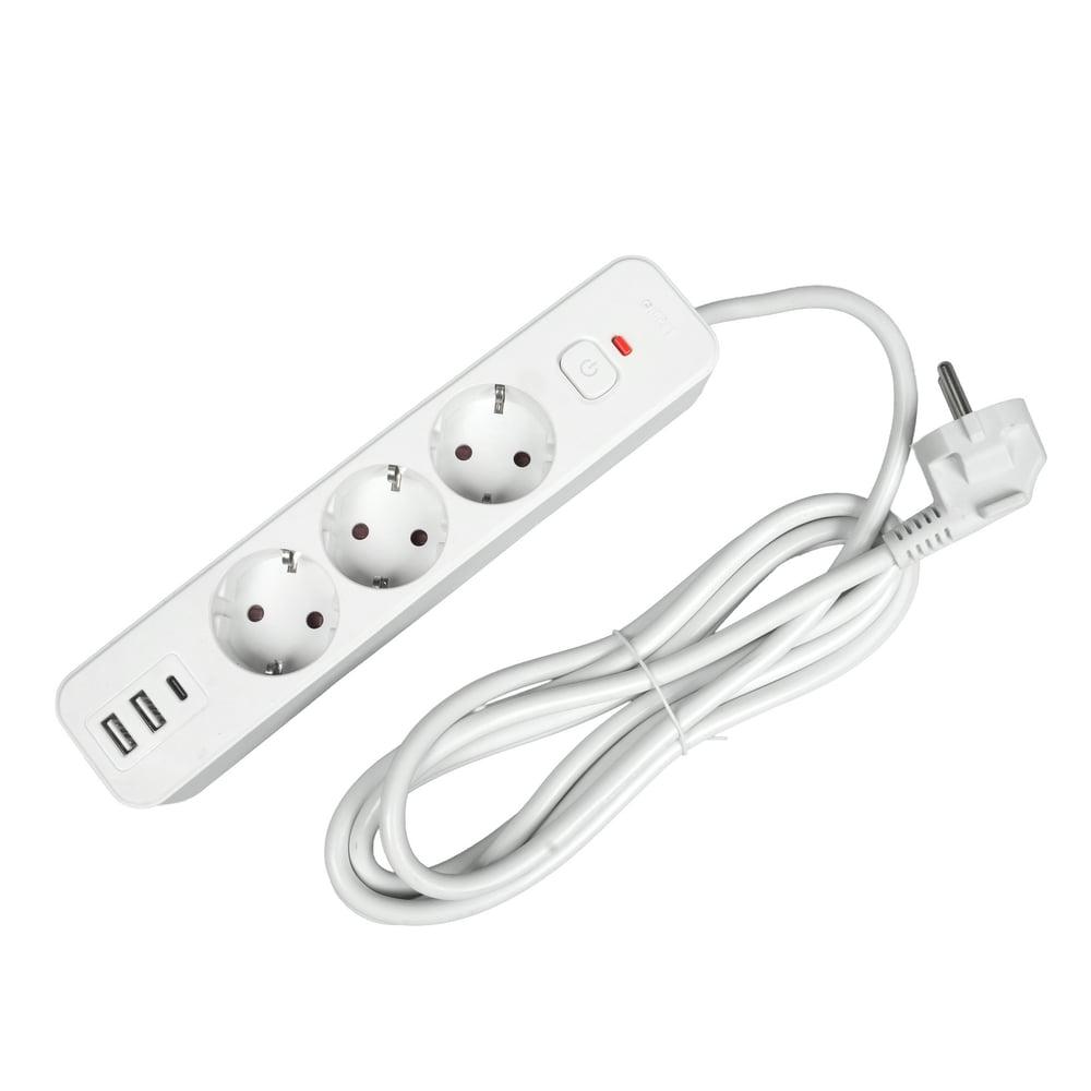 OFFICE1 POWER SUPPLY 3-POWER SHUKO 3M 2XUSB-A 1XUSB-C
