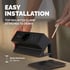 Разклонител Fellowes Ampra Power Desk, шуко, 1 гнездо, 1 USB Type-A, 1 USB Type-C, черен