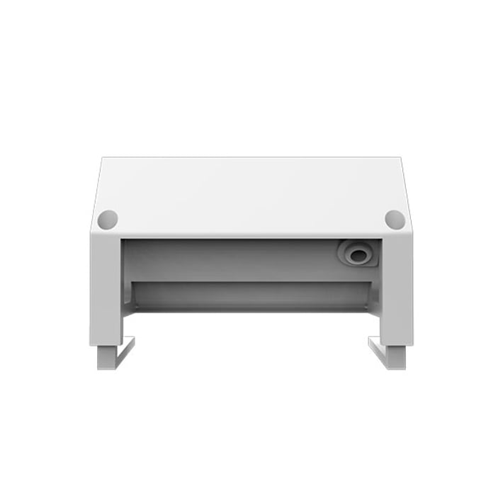 Разклонител Fellowes Ampra Power Desk, шуко, 1 гнездо, 1 USB Type-A, 1 USB Type-C, бял