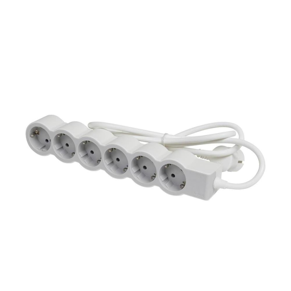 Power strip Legrand Standard, 6 sockets, 1.5 m cable, white