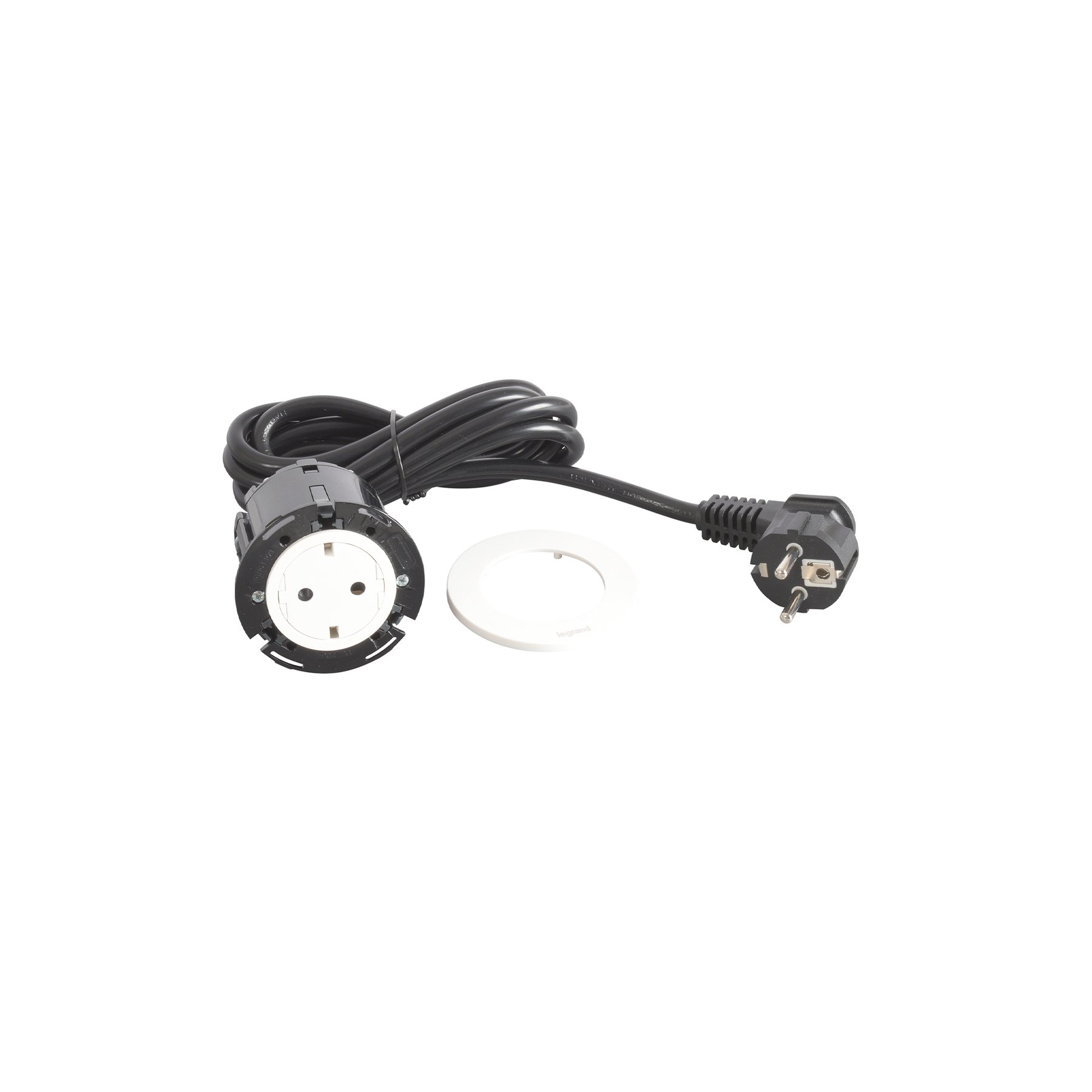 Module for recessed Legrand Incara Disq 60, 1 socket, white