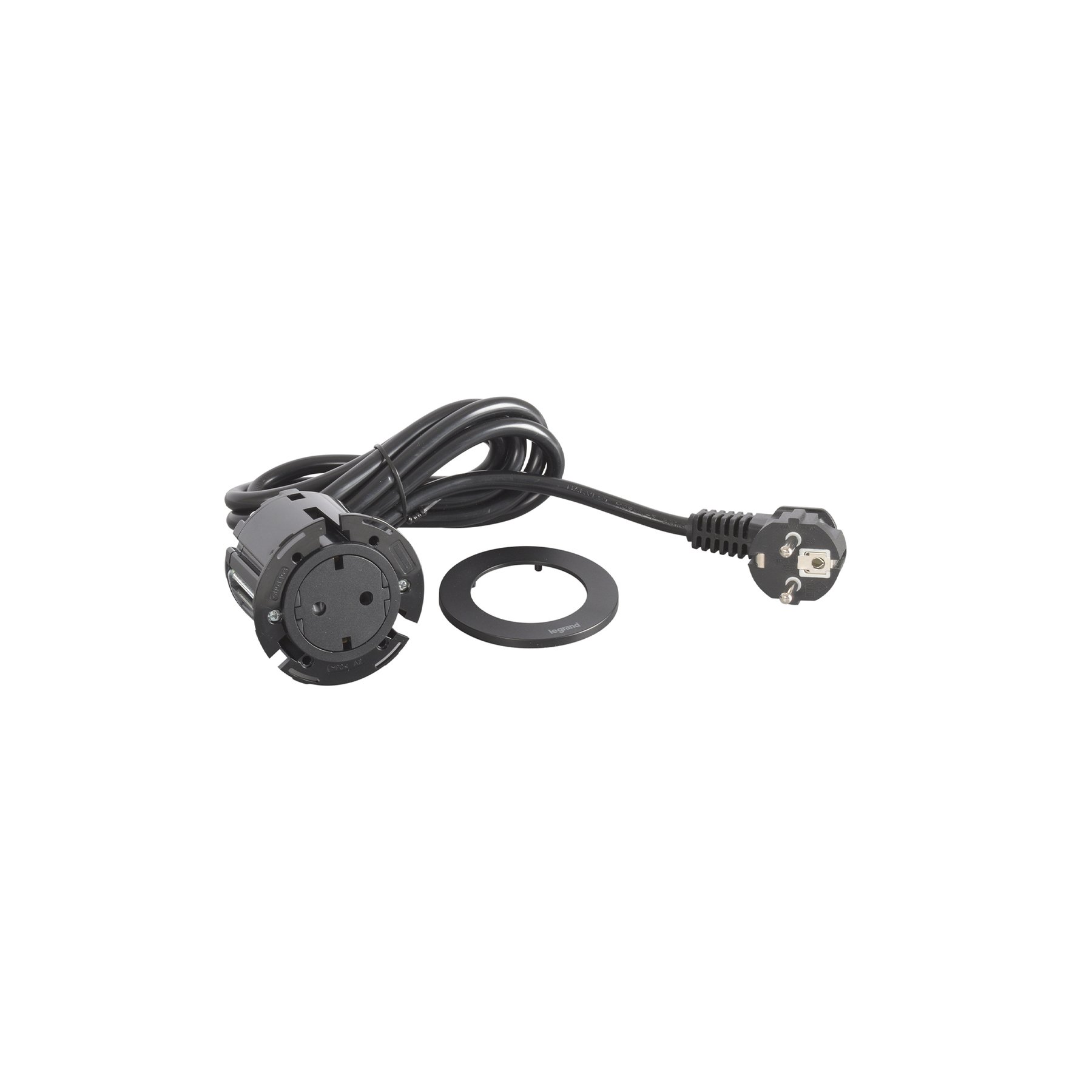 Module for recessed Legrand Incara Disq 60, 1 socket, black