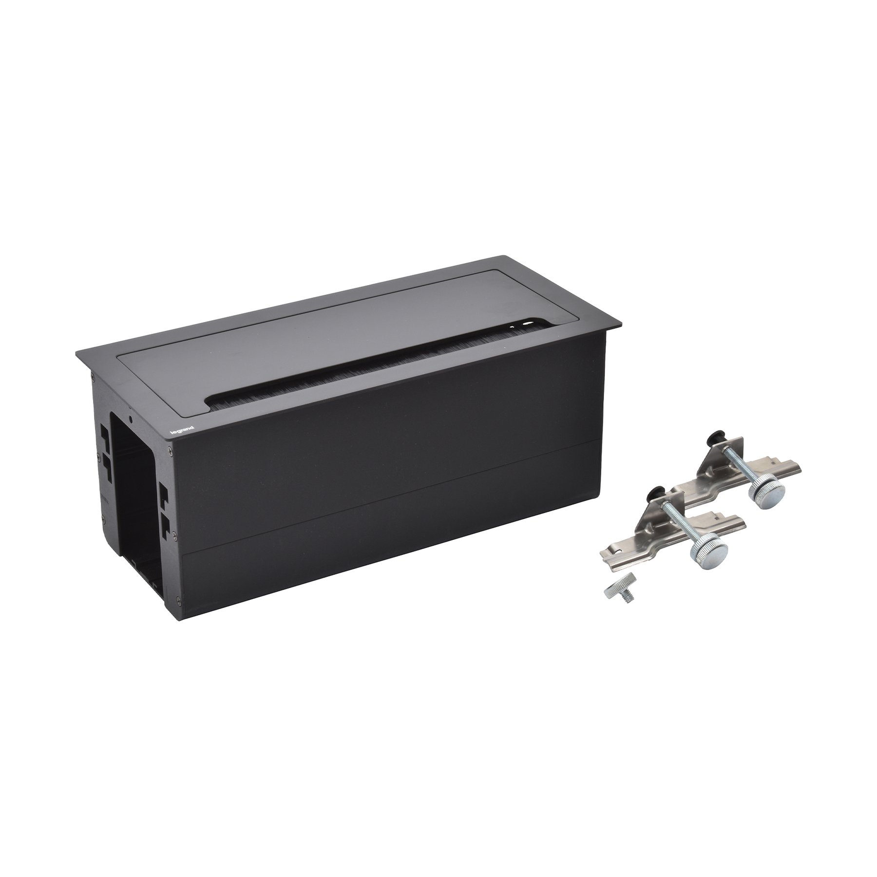 Furniture box Legrand Incara, empty module, 295 x 130 mm, black