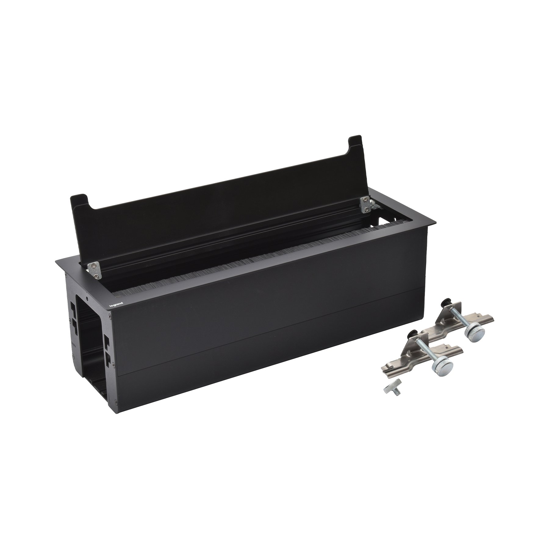 Furniture box Legrand Incara, empty module, 385 x 130 mm, black