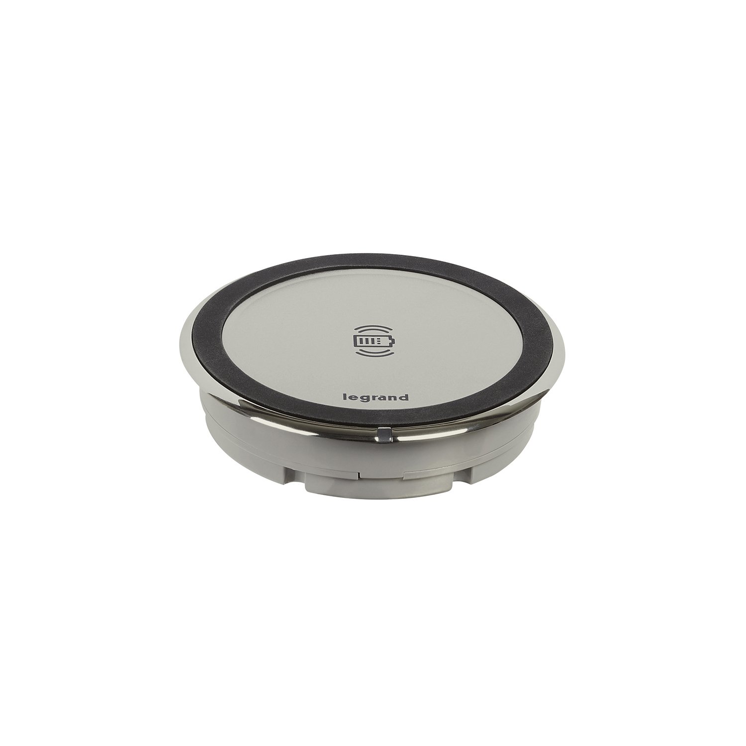 Wireless charger Legrand Incara Disq 80, with QI receiver, 15 W