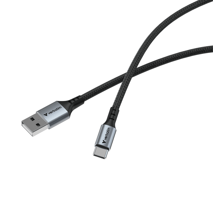 Кабел Verbatim Sync & Charge, USB Type-A към USB Type-C, 18 W, 120 cm