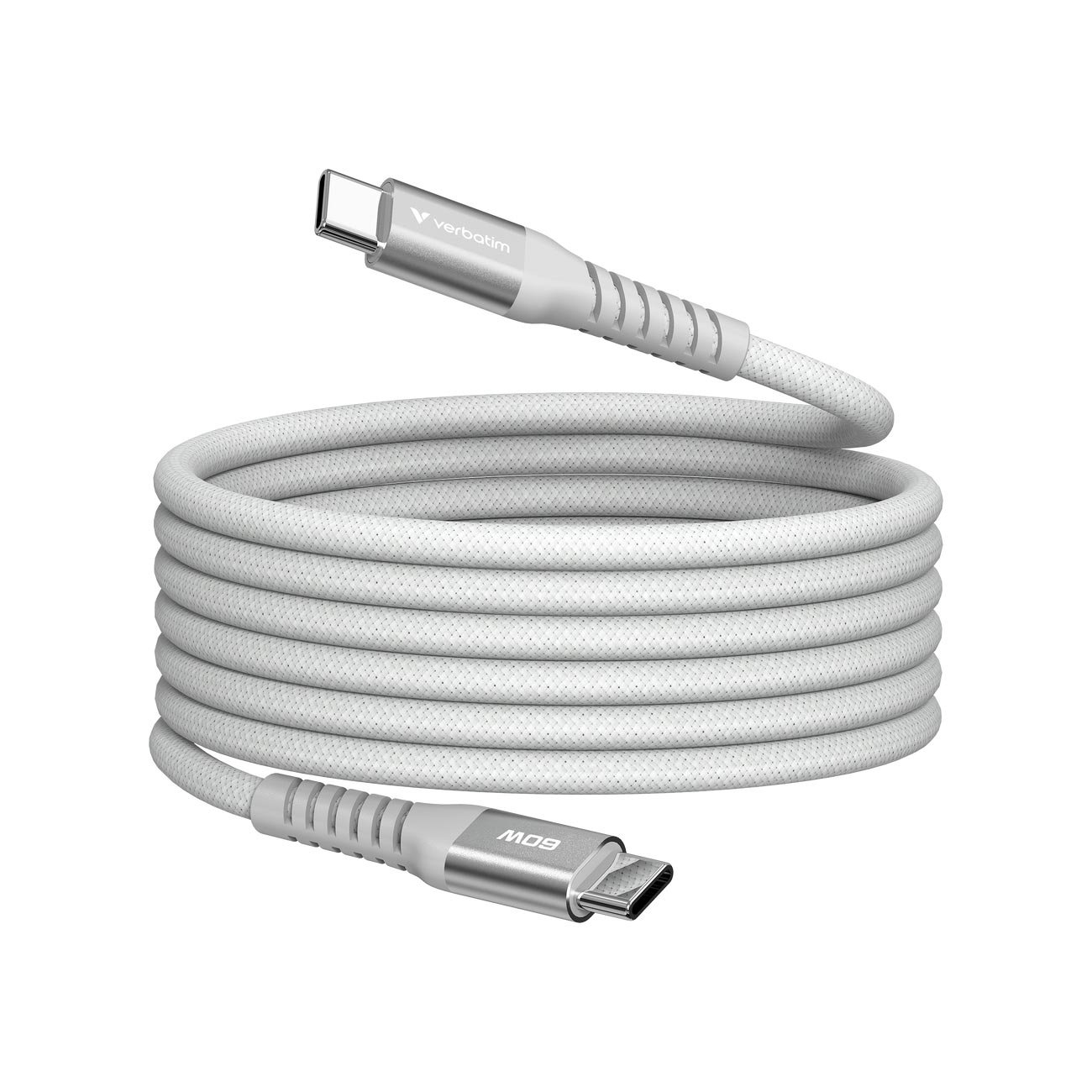 Cable Verbatim Sync & Charge, magnetic, USB Type-C to USB Type-C, 60 W, 120 cm, gray