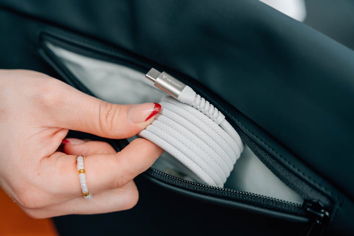 Кабел Verbatim Sync & Charge, магнитен, USB Type-C към USB Type-C, 60 W, 120 cm, сив