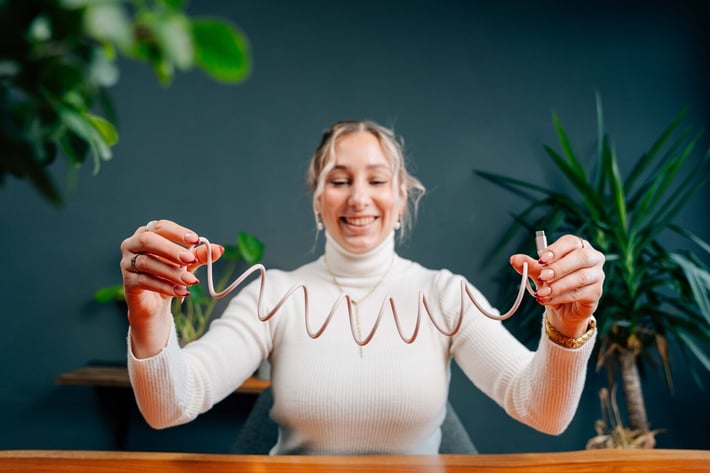 Кабел Verbatim Sync & Charge, магнитен, USB Type-C към USB Type-C, 60 W, 120 cm, розов