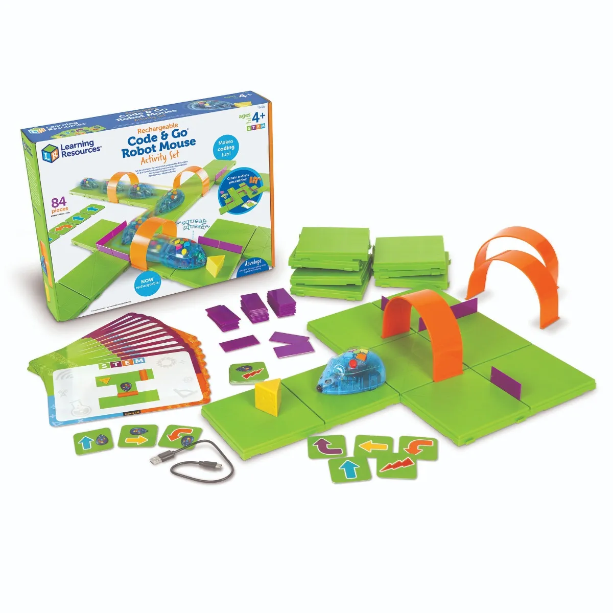 Mouse for programming Learning Resources, with rechargeable batteries