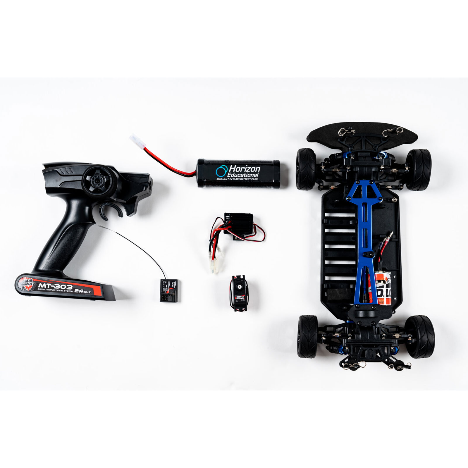 Racing car with hydrogen fuel H2GP Starter Kit, with chassis