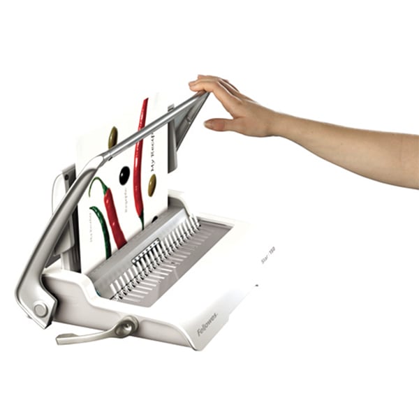 Fellowes Star+ binding machine, manual, with plastic spiral, A4, up to 150 sheets
