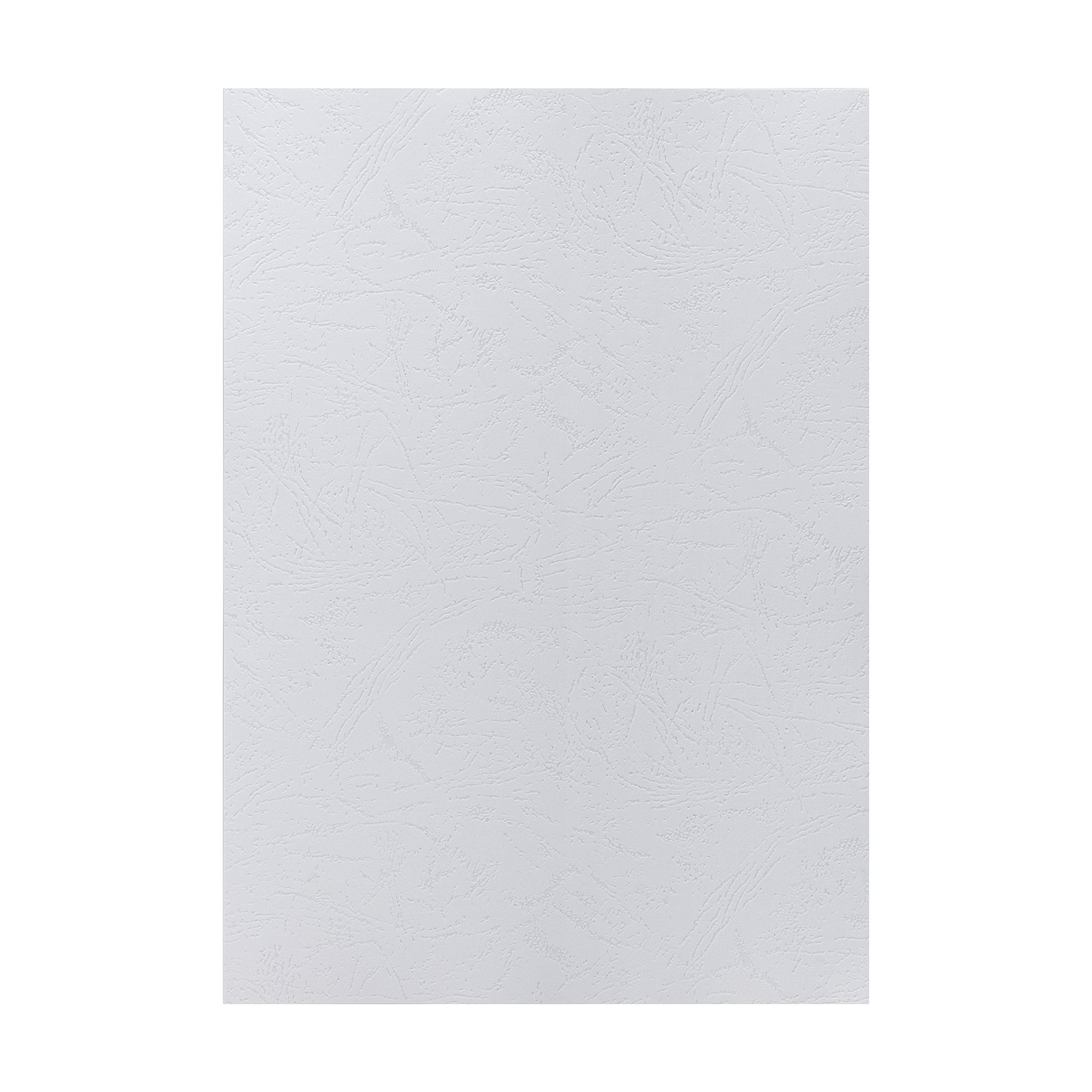 Top Office Binding Cover, cardboard, A4, leather design, 210 g/m2, white, 10 pieces
