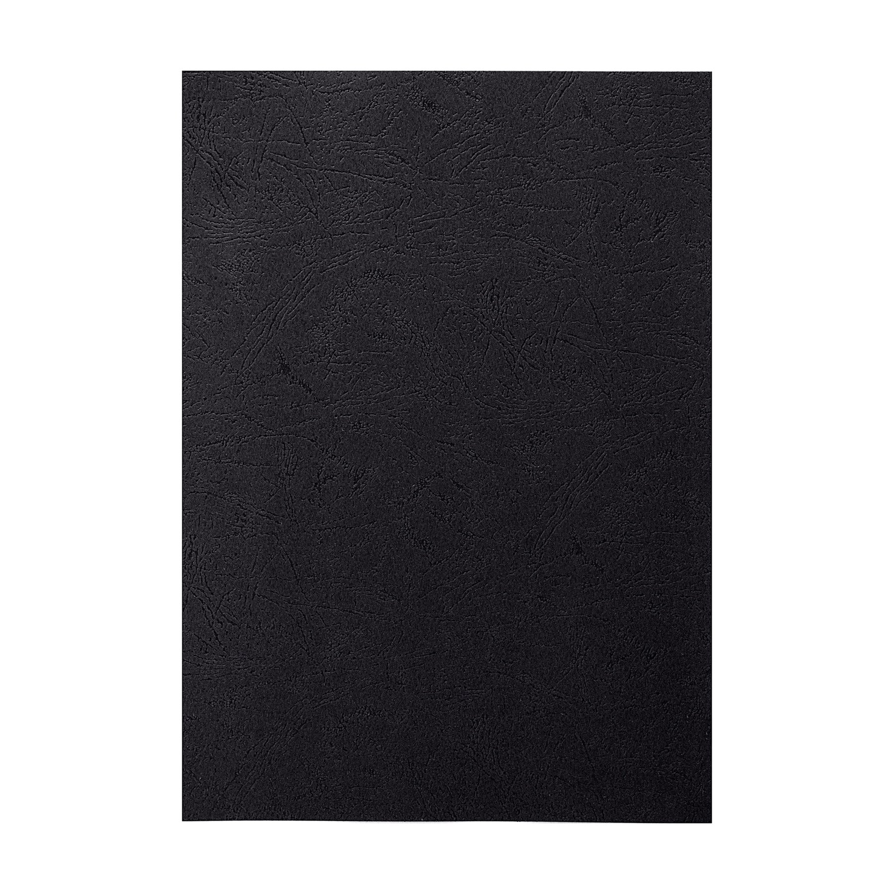 Top Office Binding covers, cardboard, A4, leather texture, 210 g/m2, black, 100 pieces