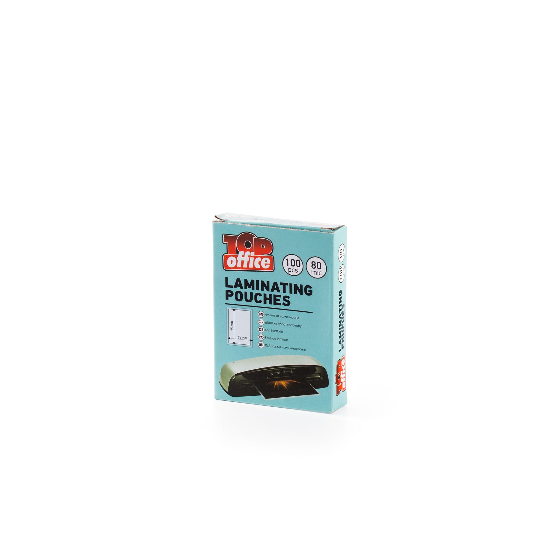Top Office Laminating pouch, 65 x 95 mm, 80 ?m, 100 pcs