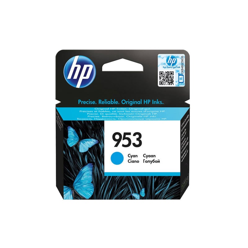 HP Cartridge No.953, F6U12AE, 700 pages/5%, Cyan