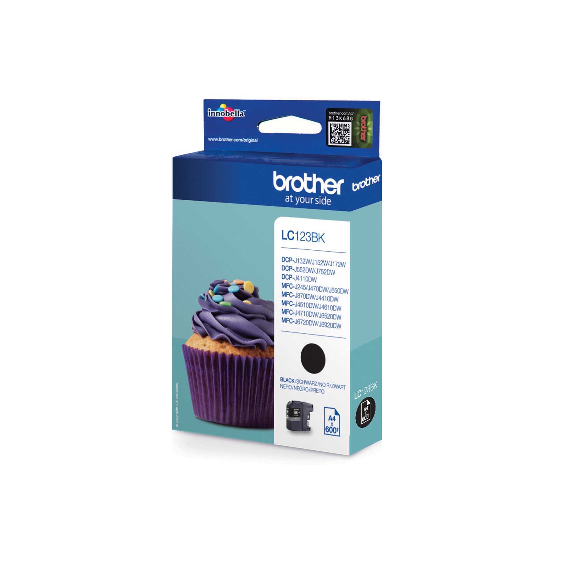 Brother Cartridge LC123 Black, 600 pages/5%