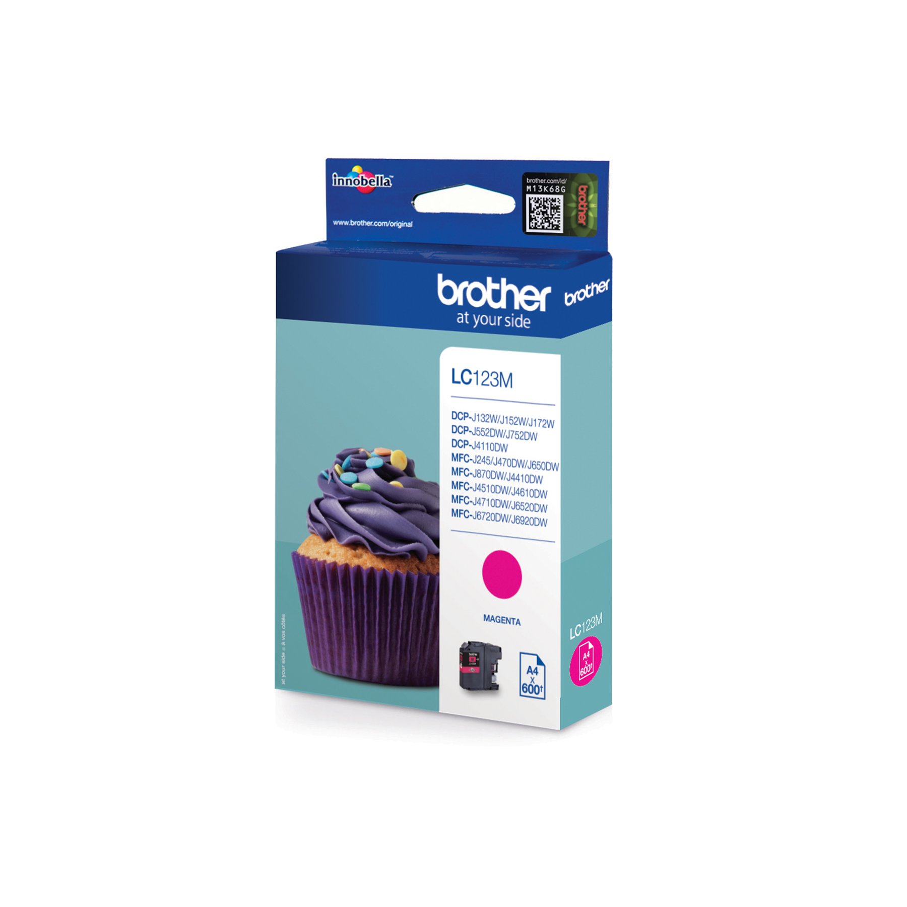 Brother Cartridge LC123 Magenta, 600 pages/5%