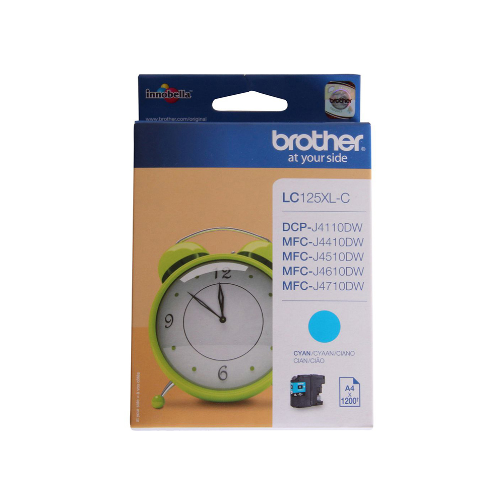Brother Cartridge LC125XL Cyan J4510DW, 1200 pages/5%