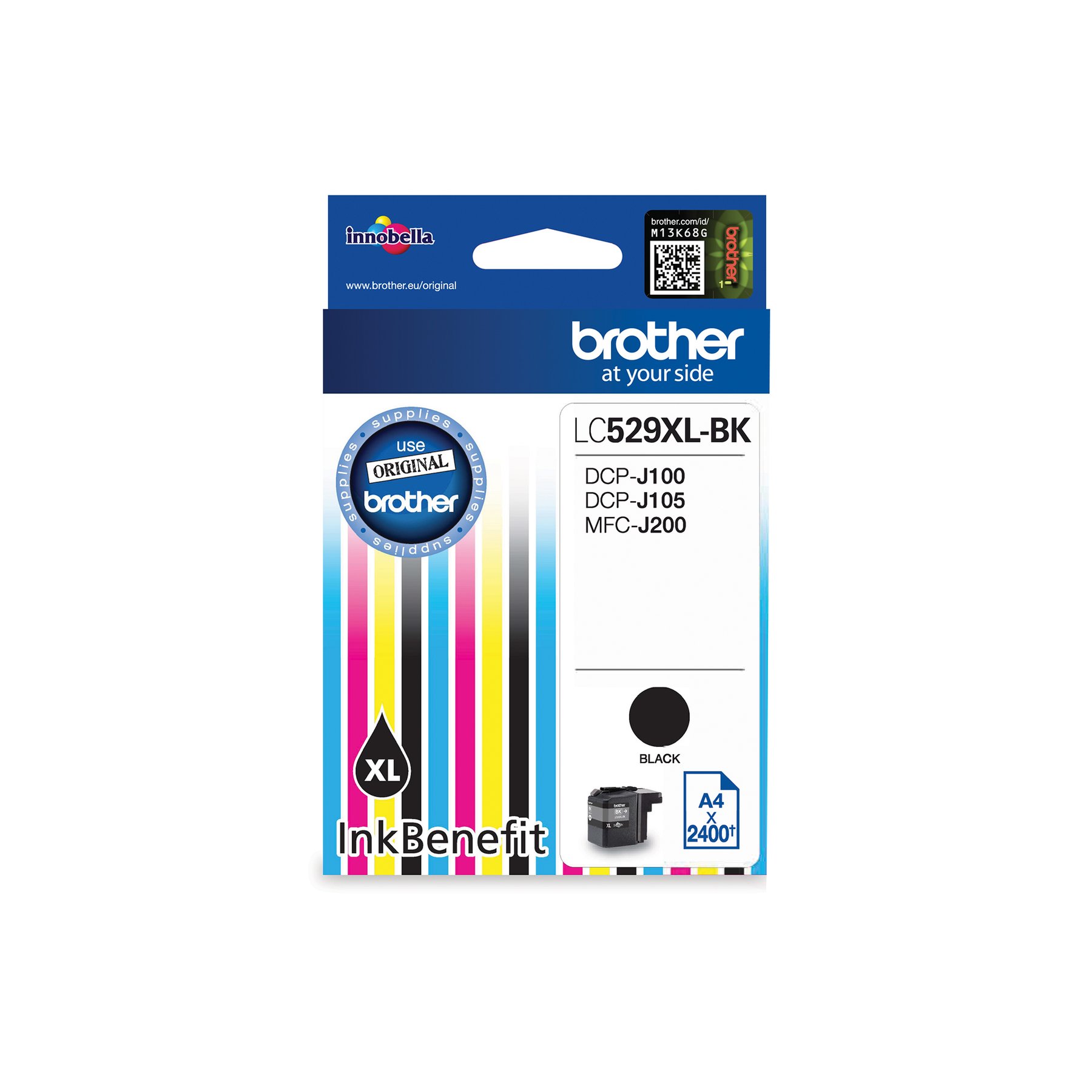 Brother Cartridge LC529XL Black, 2400 pages/5%