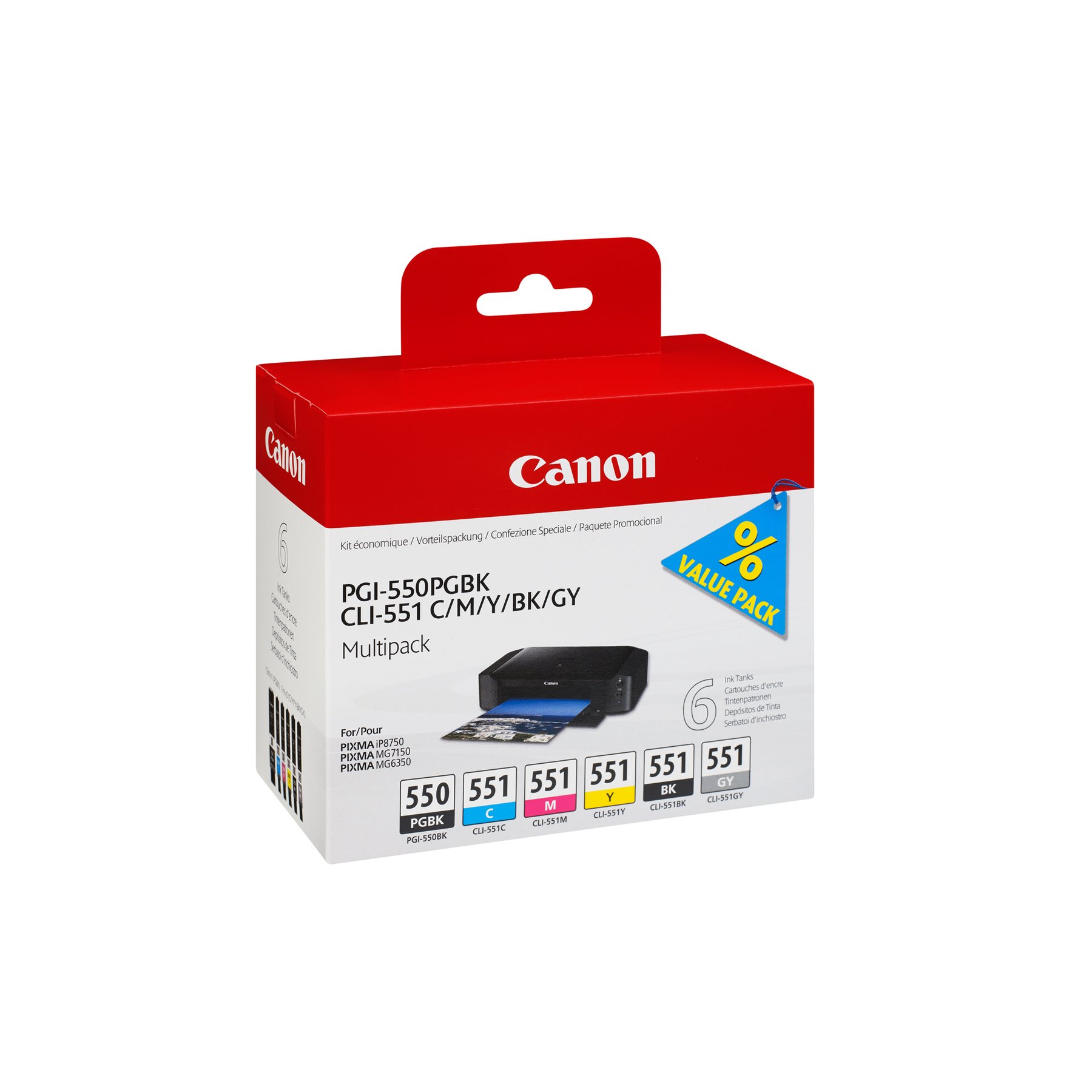 Canon Cartridge CLI-551, Black
