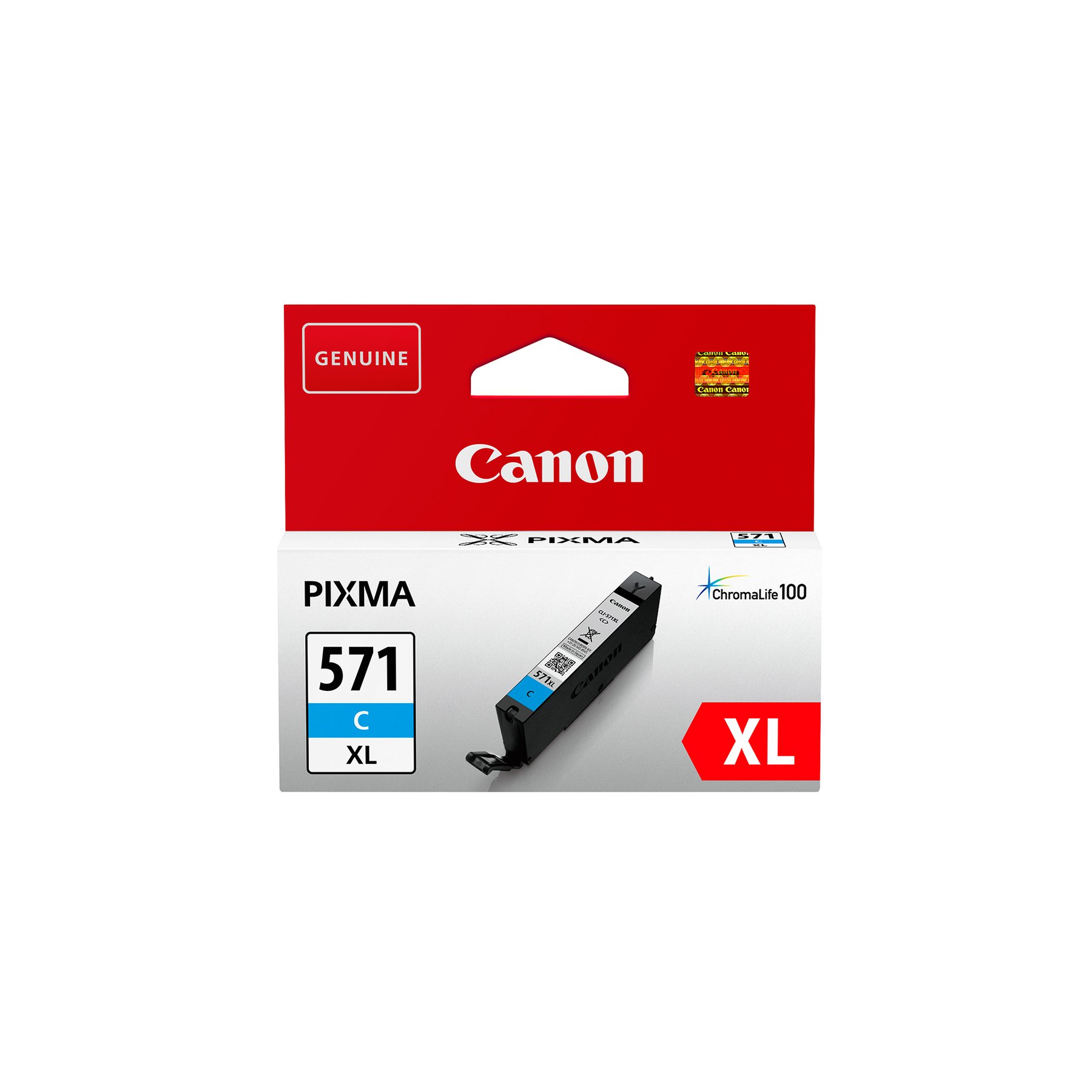 Canon Cartridge CLI-571X, 650 pages/5%, Cyan
