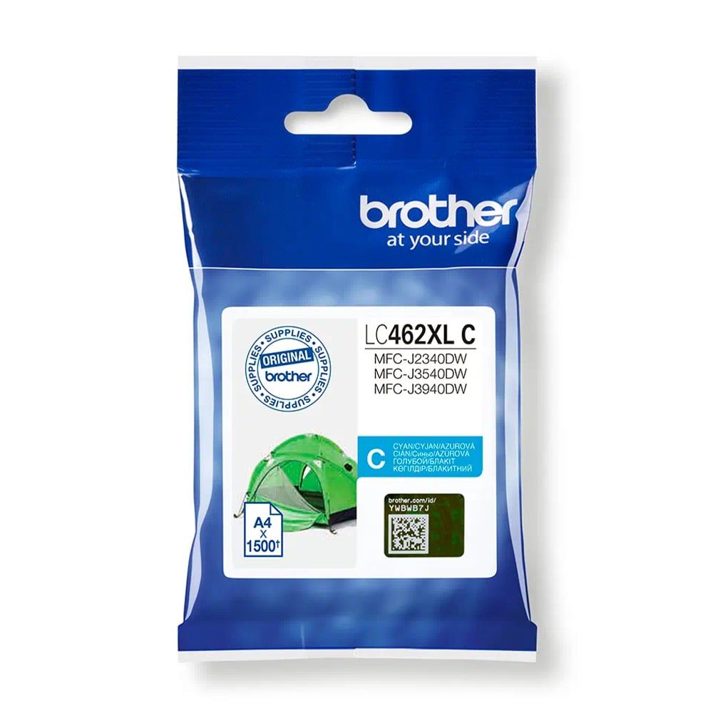 Brother Cartridge LC462XLC, Cyan, 1500 pages/5%
