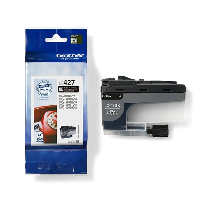 Оригинален патрон Brother LC427BK, 3000 страници/5%, Black