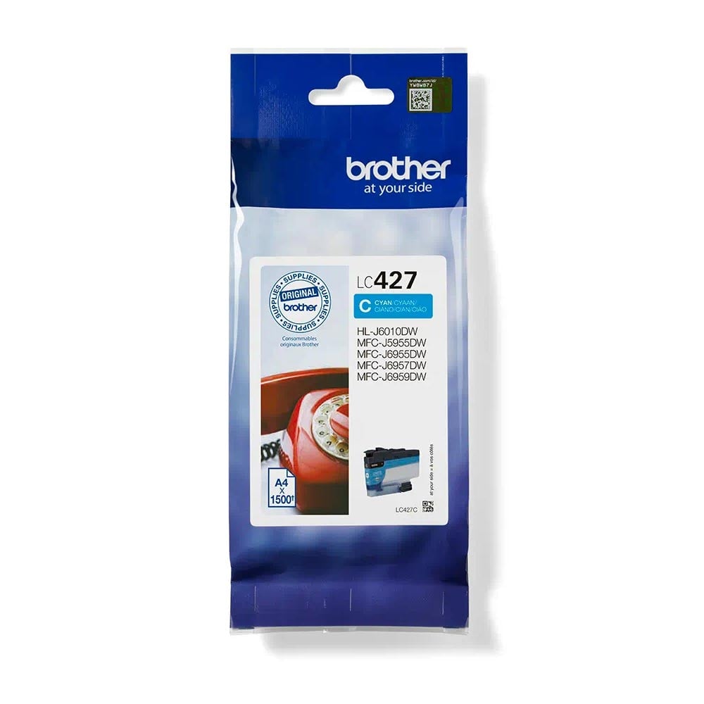 Brother Cartridge LC427C, 1500 pages/5%, Cyan