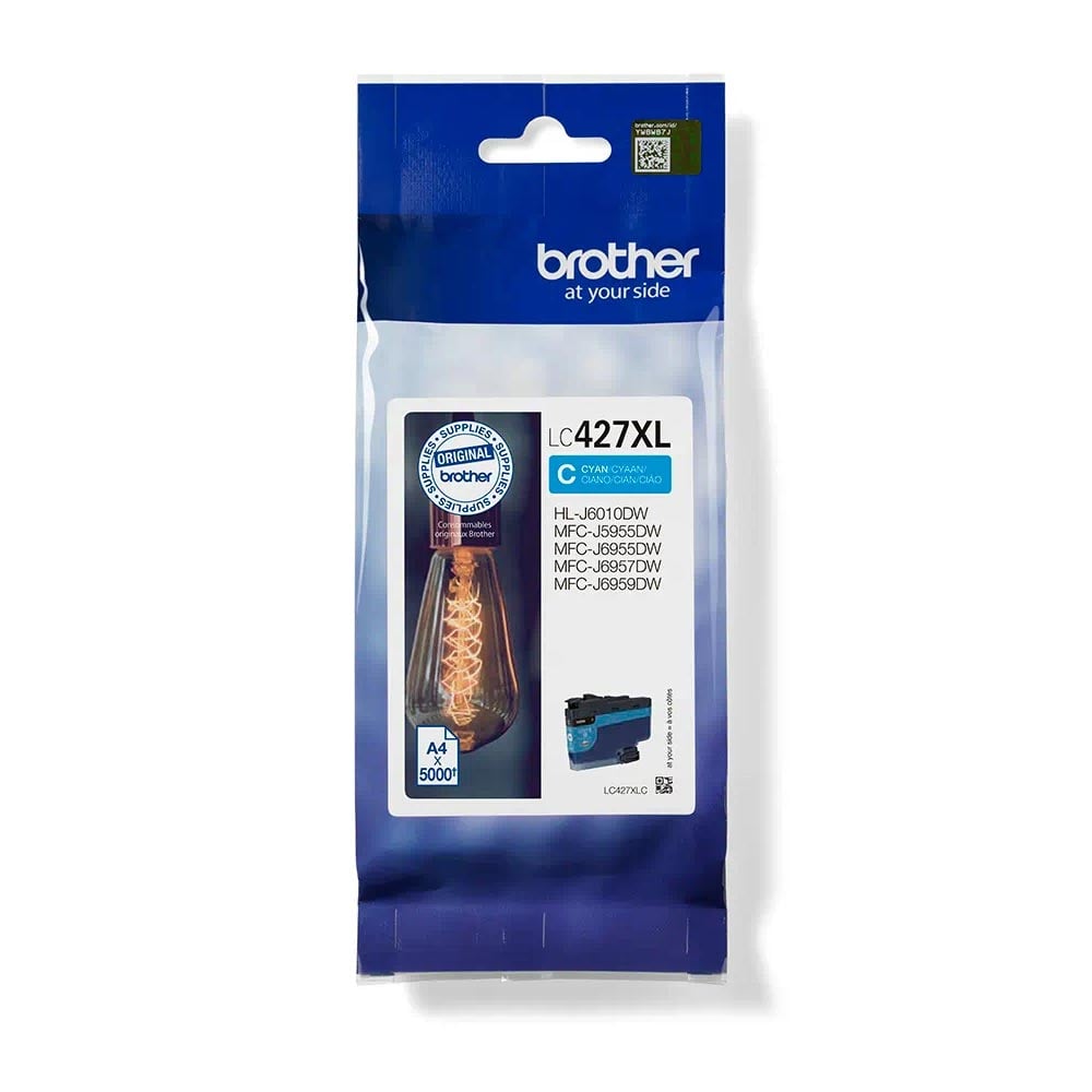 Brother Cartridge LC427XLC, 5 000 pages/5%, Cyan