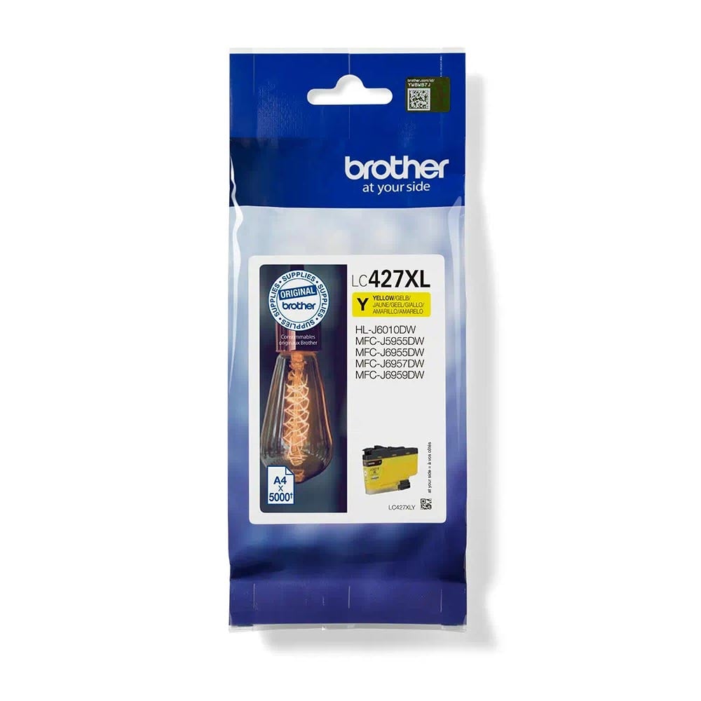 Brother Cartridge LC427XLY, 5000 pages/5%, Yellow