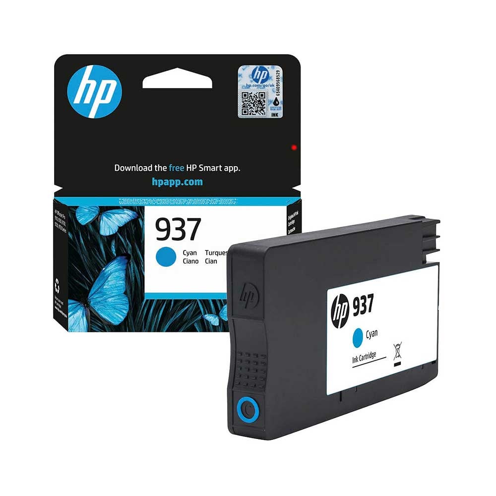 HP Cartridge 4S6W2NE, No.937, 800 pages/5%, Cyan