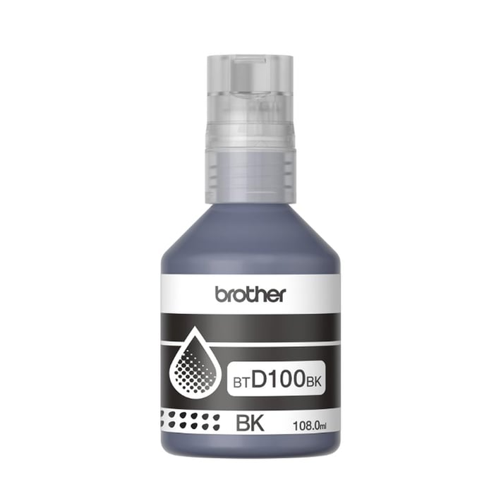 Original ink bottle Brother BT-D100BK, 7500 pages at 5% coverage, Black