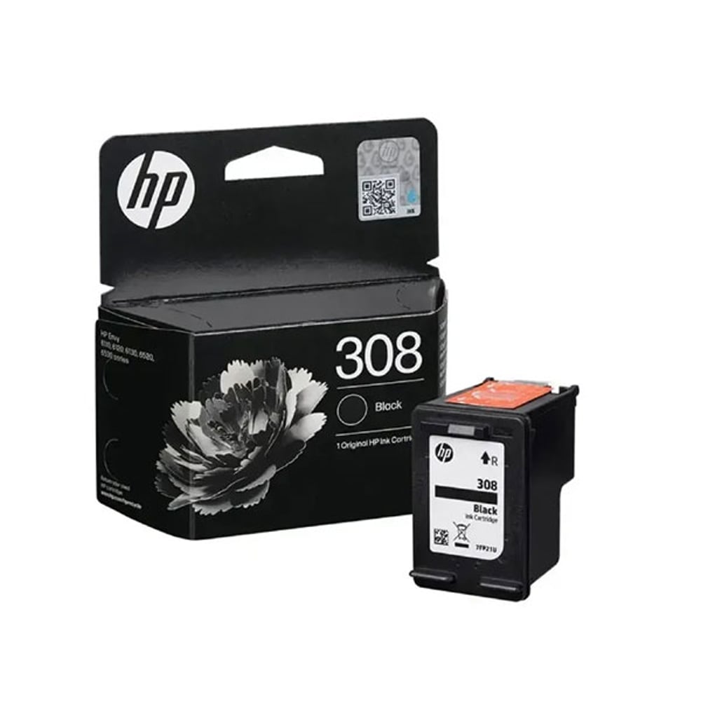 Original cartridge HP 7FP21UE, No308, 160 pages/5%, Black