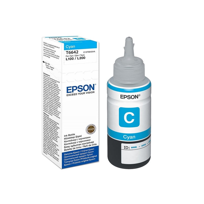 Epson Ink T6642 L110/210/300/550, 70 ml, Cyan