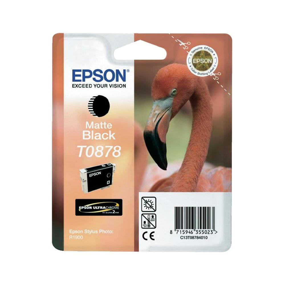 Epson Cartridge C13T08784010, Stylus Photo R1900, 11.4 ml, Matte Black