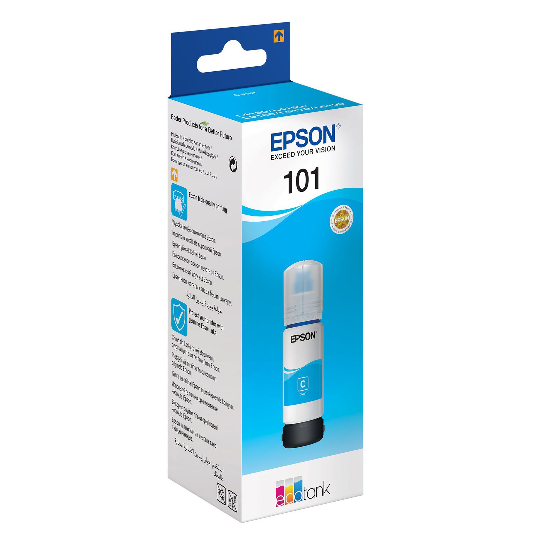 Epson Ink 101, C13T03V24A, 6000 pages, Cyan
