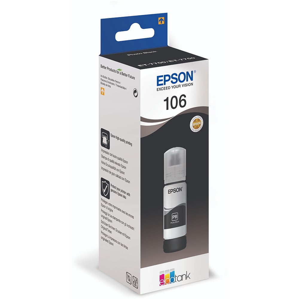Epson Ink 106 EcoTank, Black