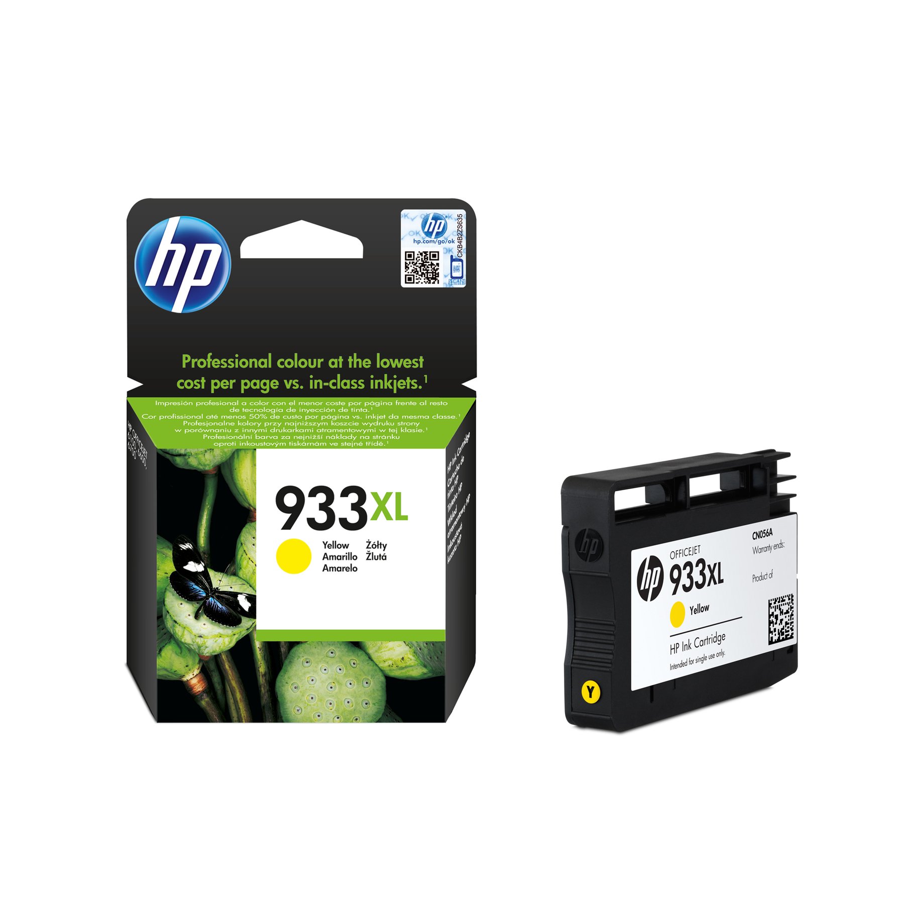 HP Cartridge CN056AE, NO933XL, Yellow