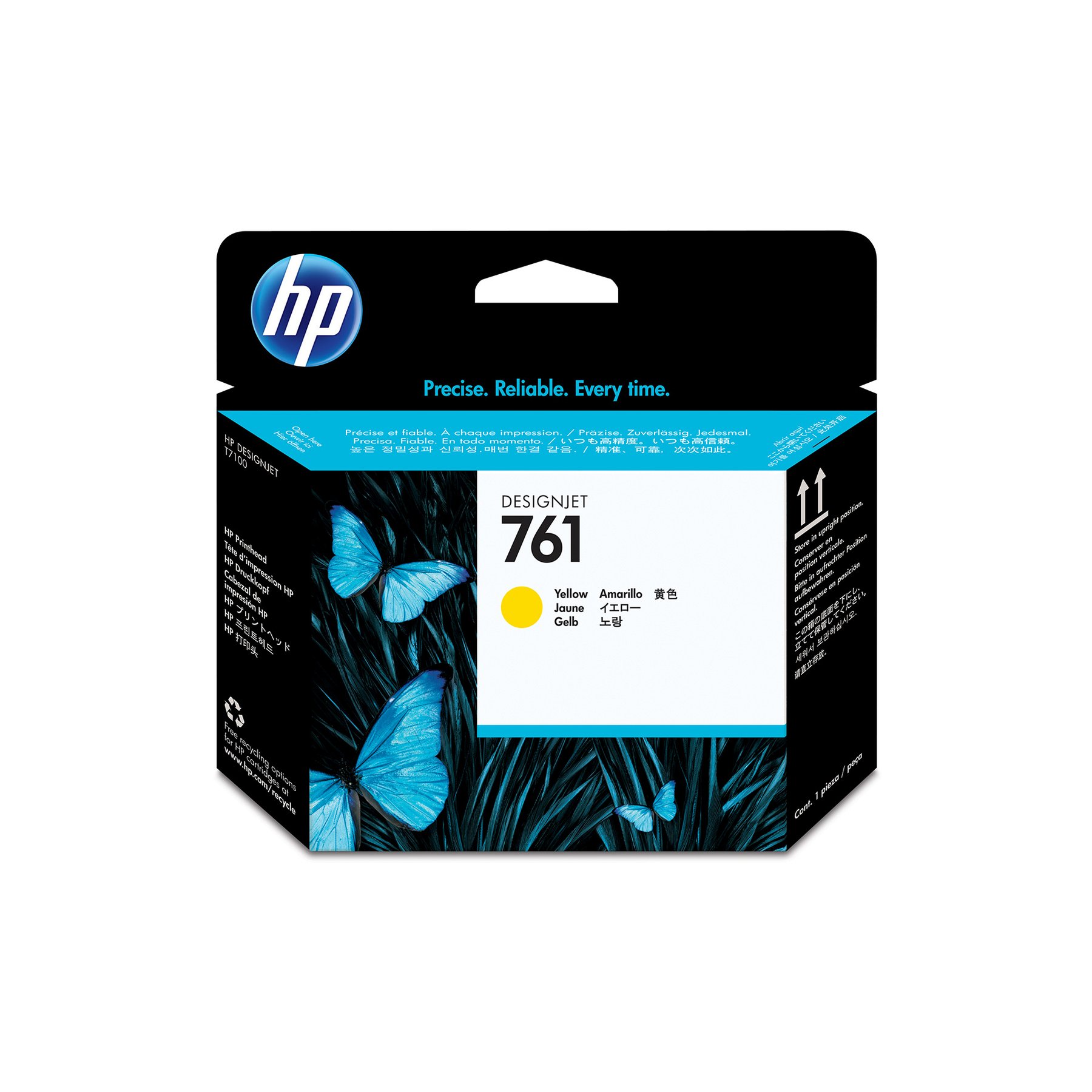 HP Cartridge No.761, CH645A, Yellow