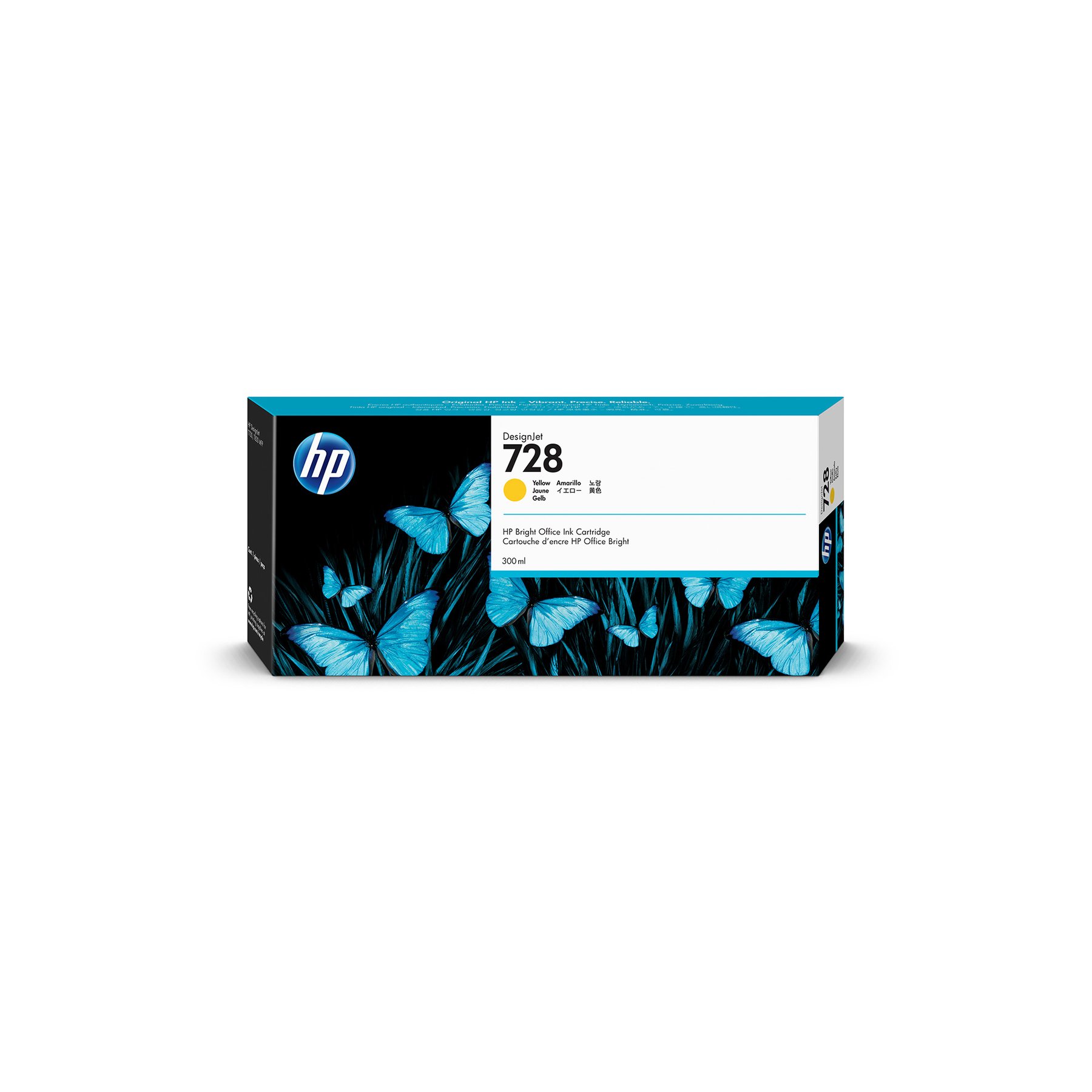 HP Cartridge No.728, F9K15A, T730/830, 300 ml, Yellow