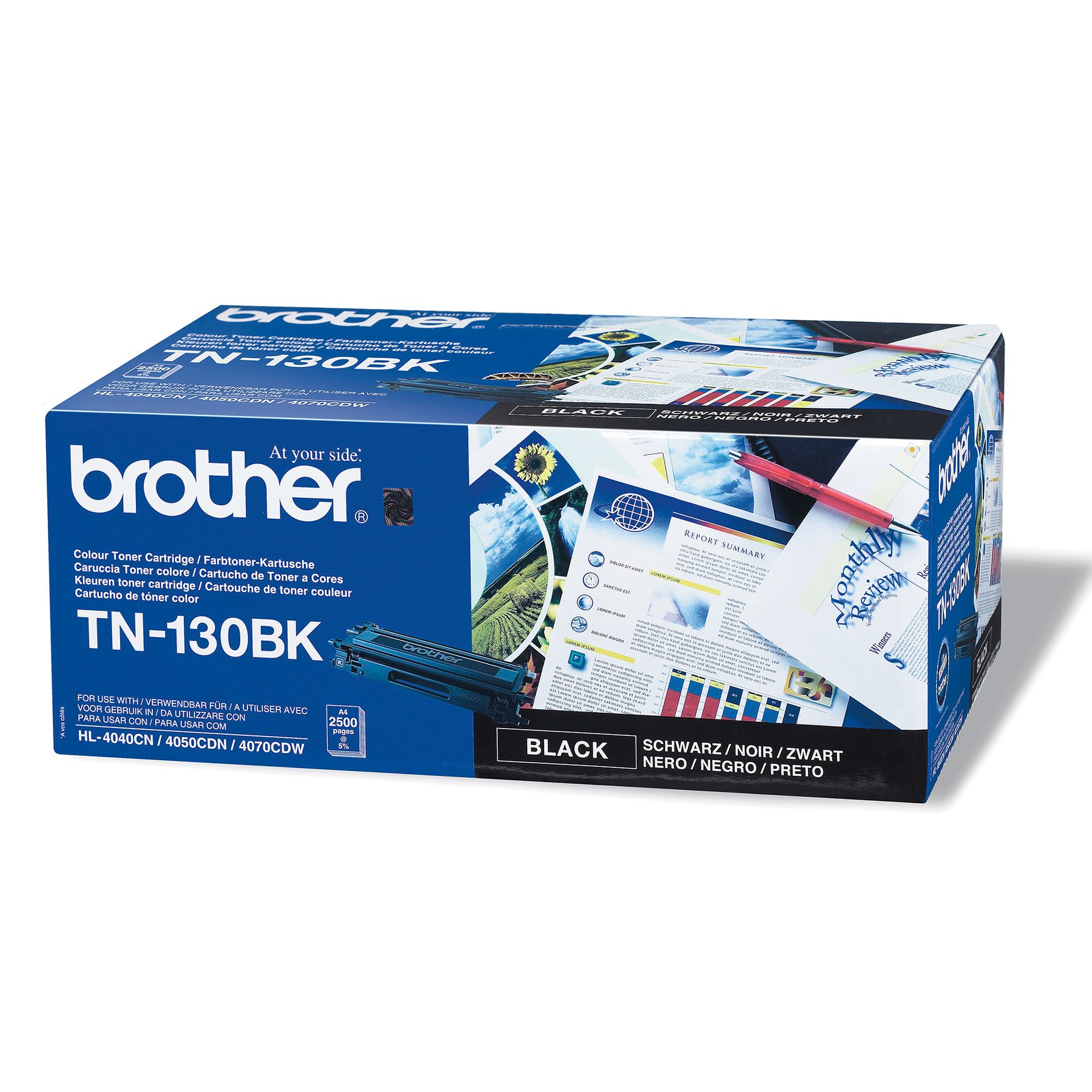 Brother Toner TN-130BK, 2500 pages, Black