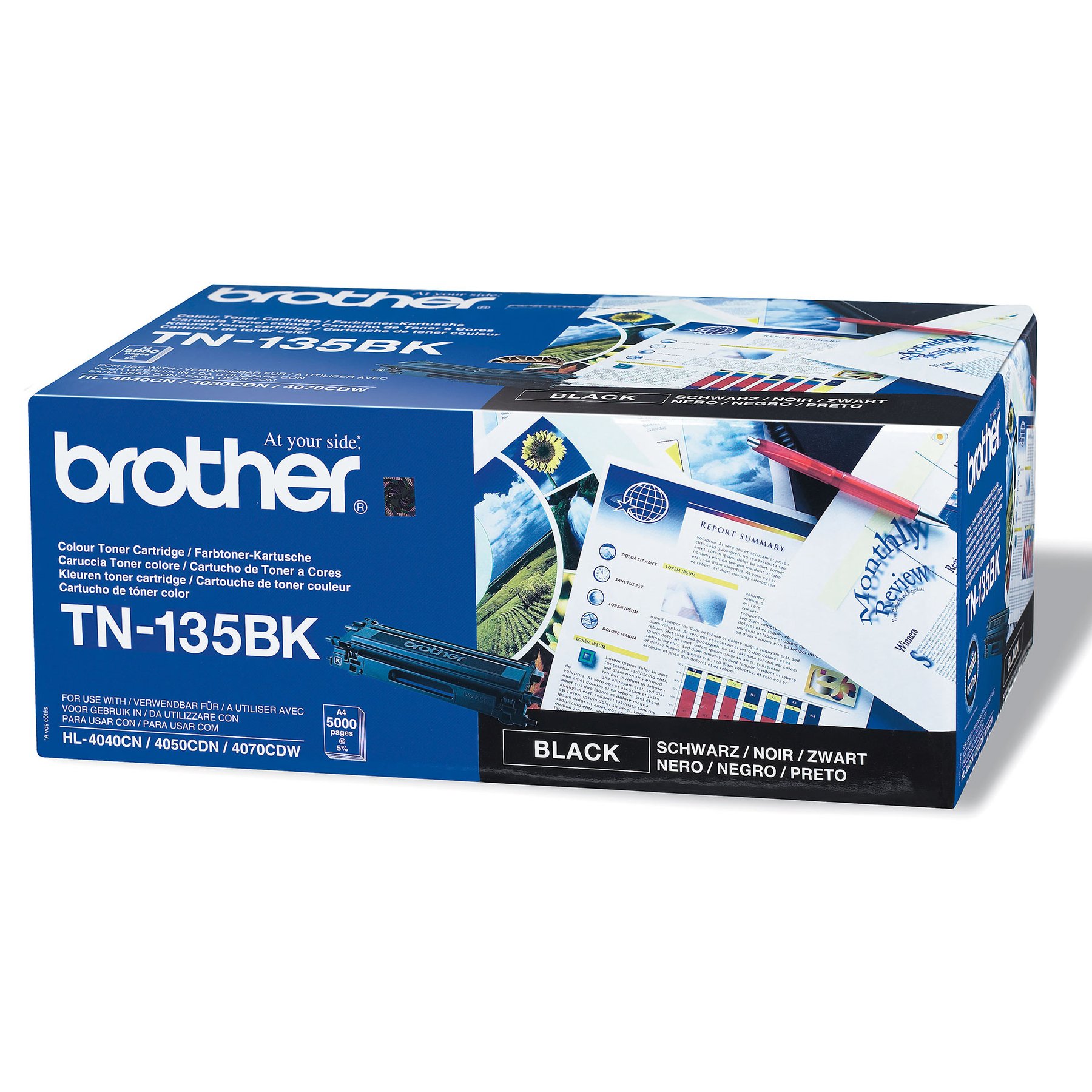 Brother Toner TN-135BK, 5000 pages, Black